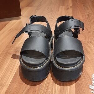 Dr. Martens Black Platform Sandals